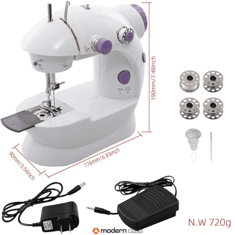 Mini Maquina Costura Portátil Elétrica