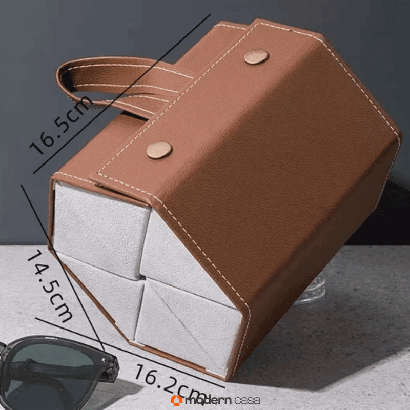 Porta Óculos Organizador Portátil com Divisórias