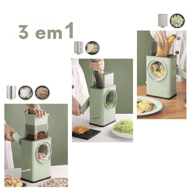 Cortador de Legumes Multifuncional 3 em 1