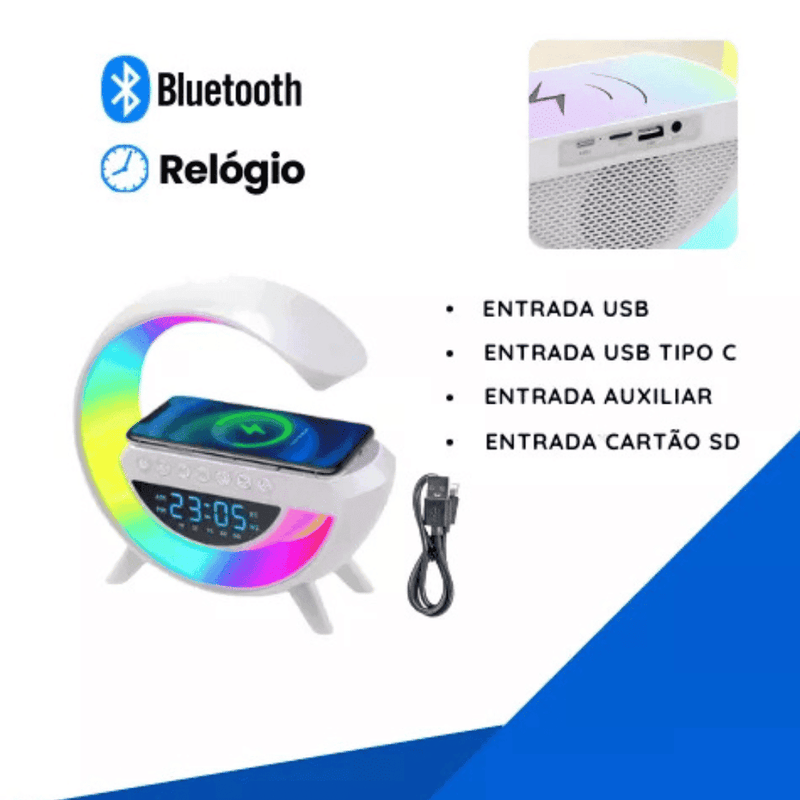 Luminária Multifuncional Carregador