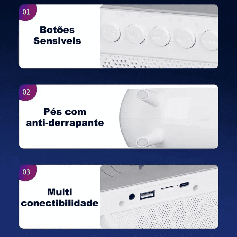 Luminária Multifuncional Carregador