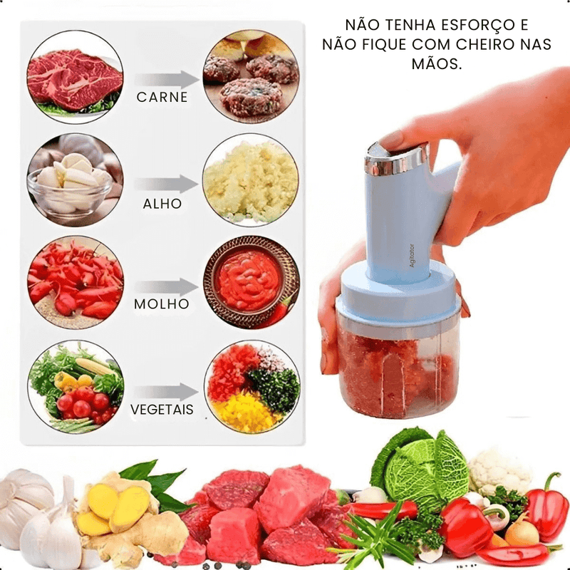 Processador de Alimentos Batedor Multifuncional 3 em 1