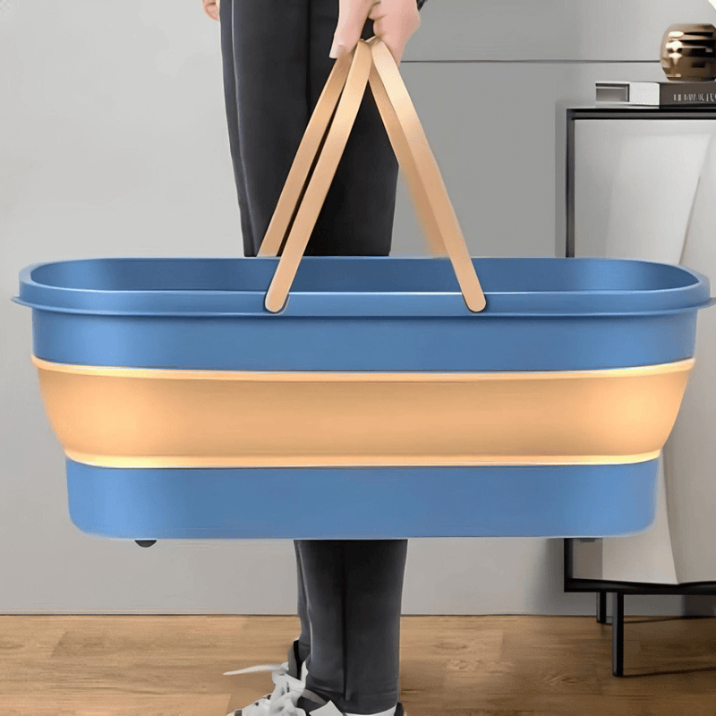 Mop de Limpeza Flat Slim 360º + Balde Retrátil