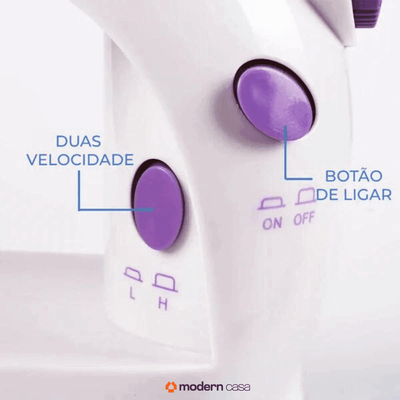 Mini Maquina Costura Portátil Elétrica