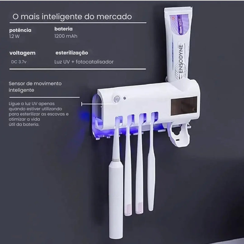 Esterilizador UV e Dispensador de Pasta