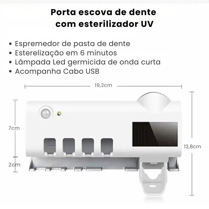 Esterilizador UV e Dispensador de Pasta