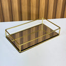 Bandeja Decorativa com Espelho Luxo