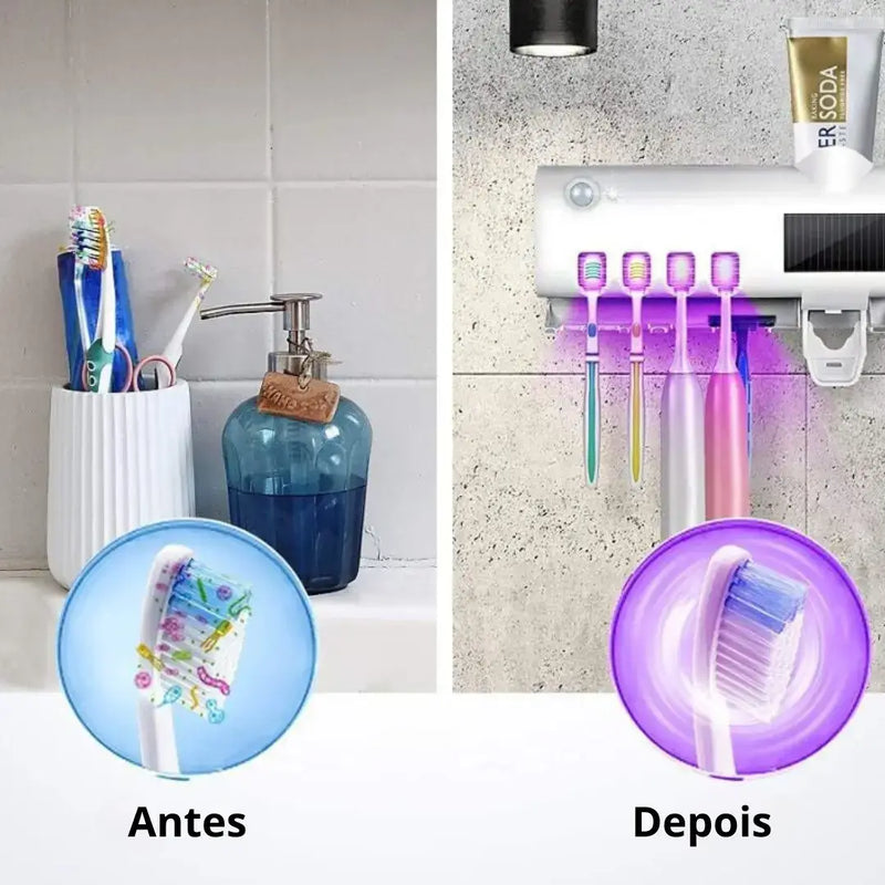 Esterilizador UV e Dispensador de Pasta