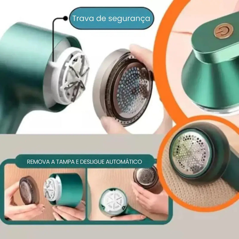 Aparador de Bolinhas e Pelos Elétrico Portátil