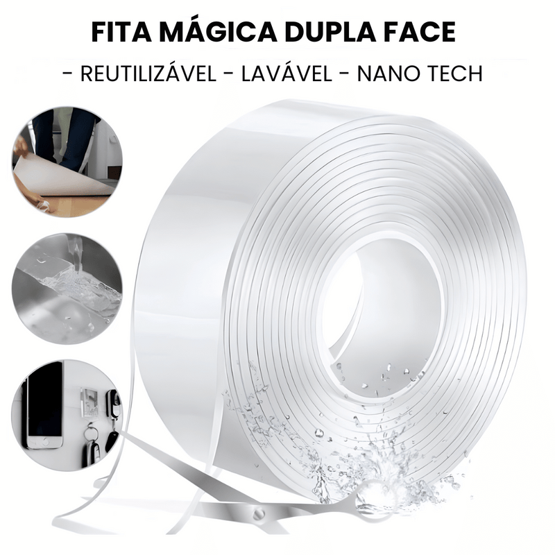 Fita Adesiva Nano Mágica Lavável