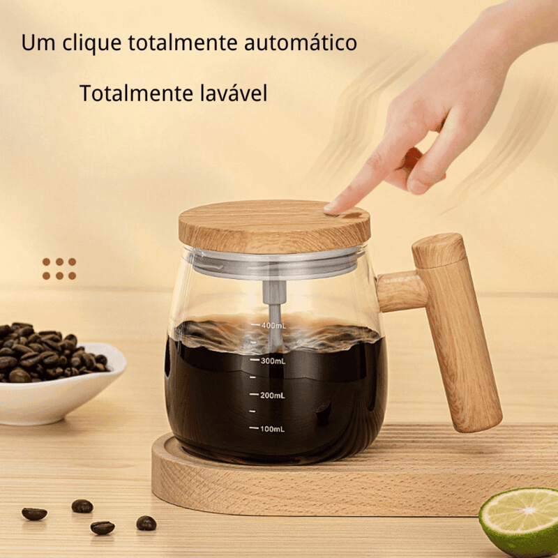 Copo Misturador de Bebidas Mixer em Vidro Portátil