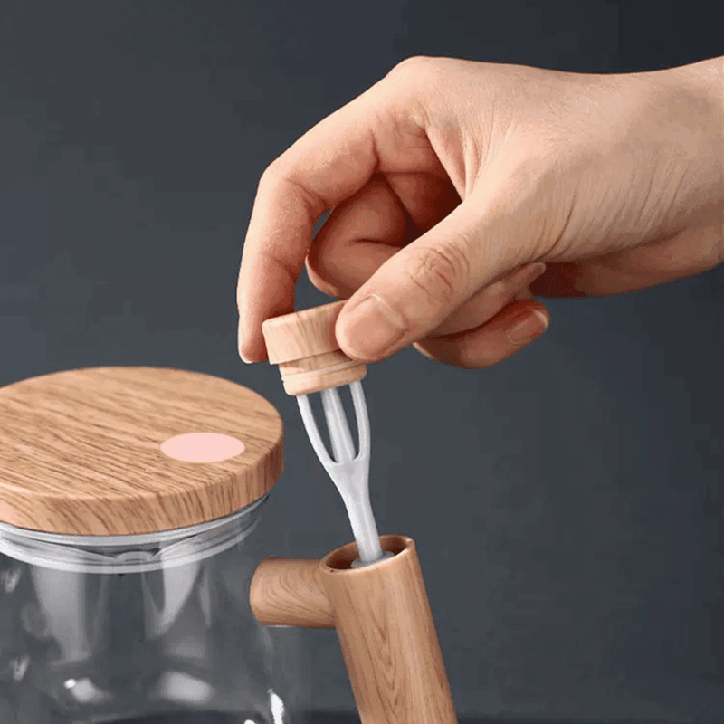 Copo Misturador de Bebidas Mixer em Vidro Portátil