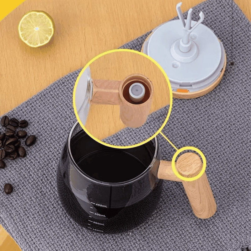 Copo Misturador de Bebidas Mixer em Vidro Portátil