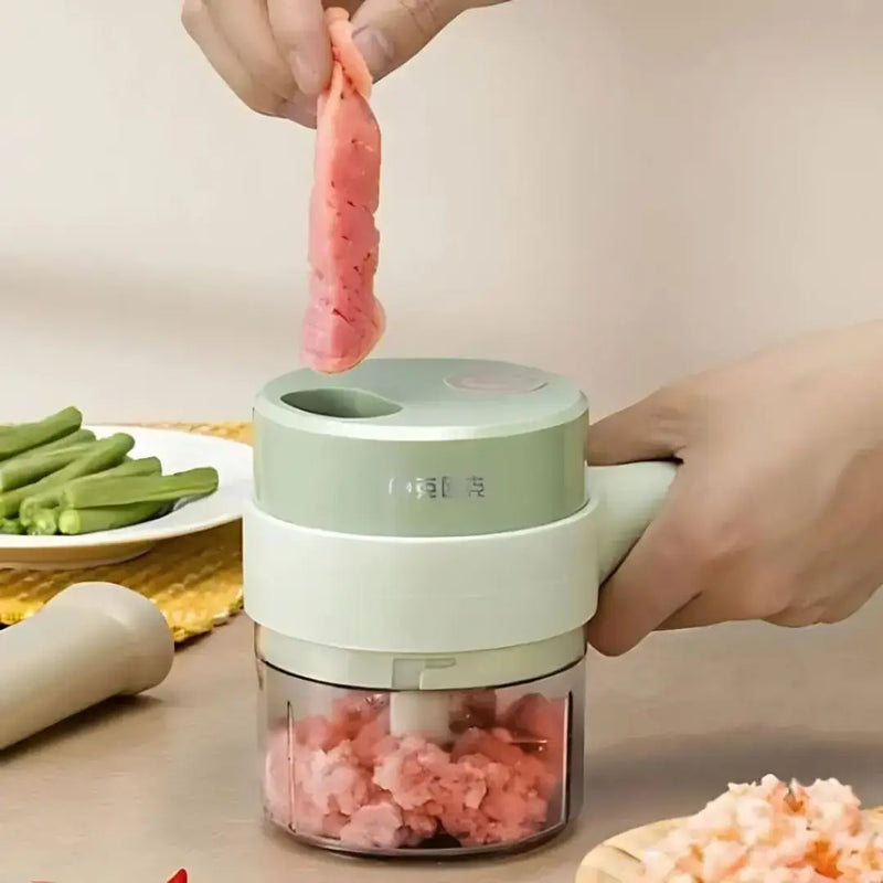 Picador e Cortador Elétrico de Legumes Multifuncional