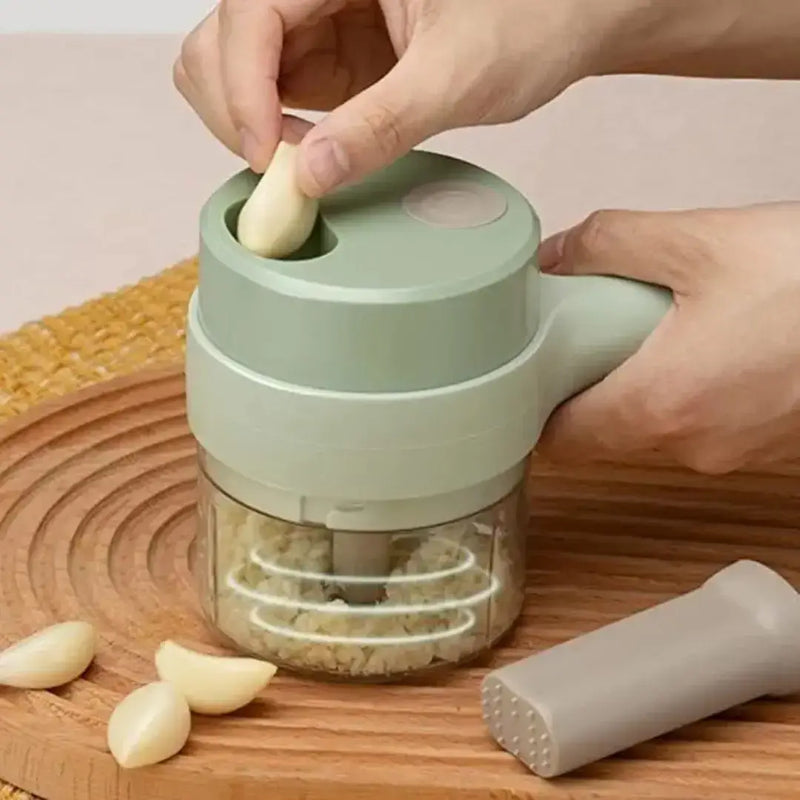 Picador e Cortador Elétrico de Legumes Multifuncional