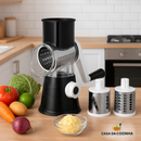 Ralador Manual 3 em 1 – Corte, Rale e Fatie com Praticidade!