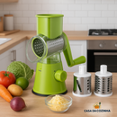 Ralador Manual 3 em 1 – Corte, Rale e Fatie com Praticidade!