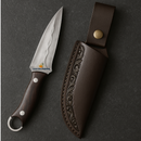 Faca Artesanal Premium com Bainha de Couro