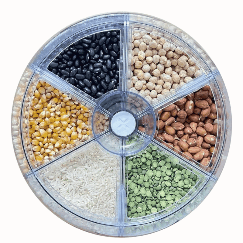 Dispensador Giratório 360° para Arroz e Grãos