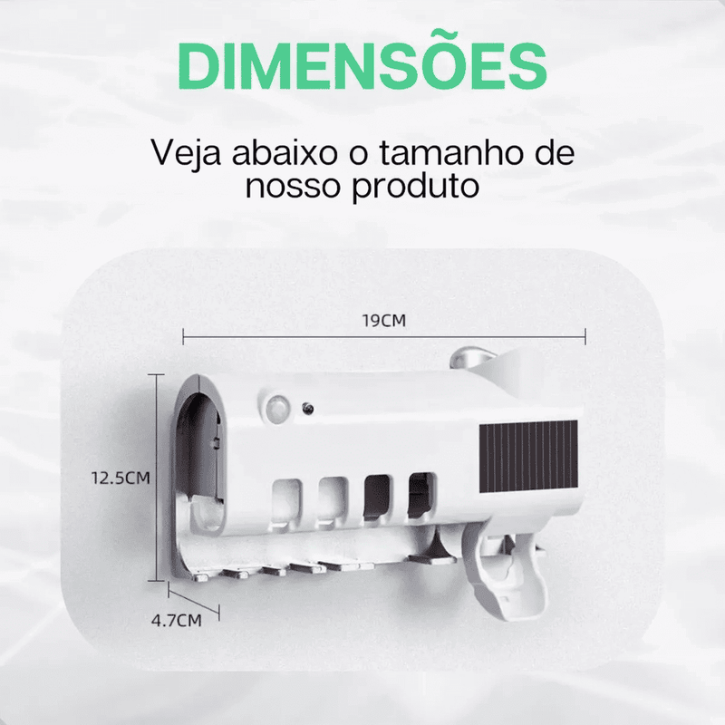 Esterilizador UV e Dispensador de Pasta