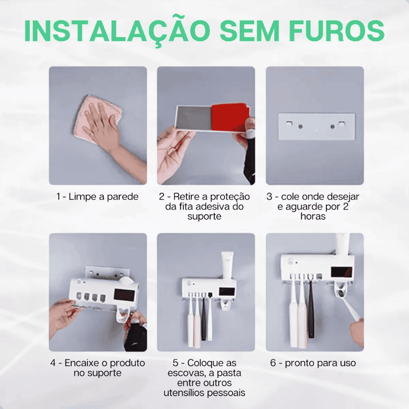 Esterilizador UV e Dispensador de Pasta