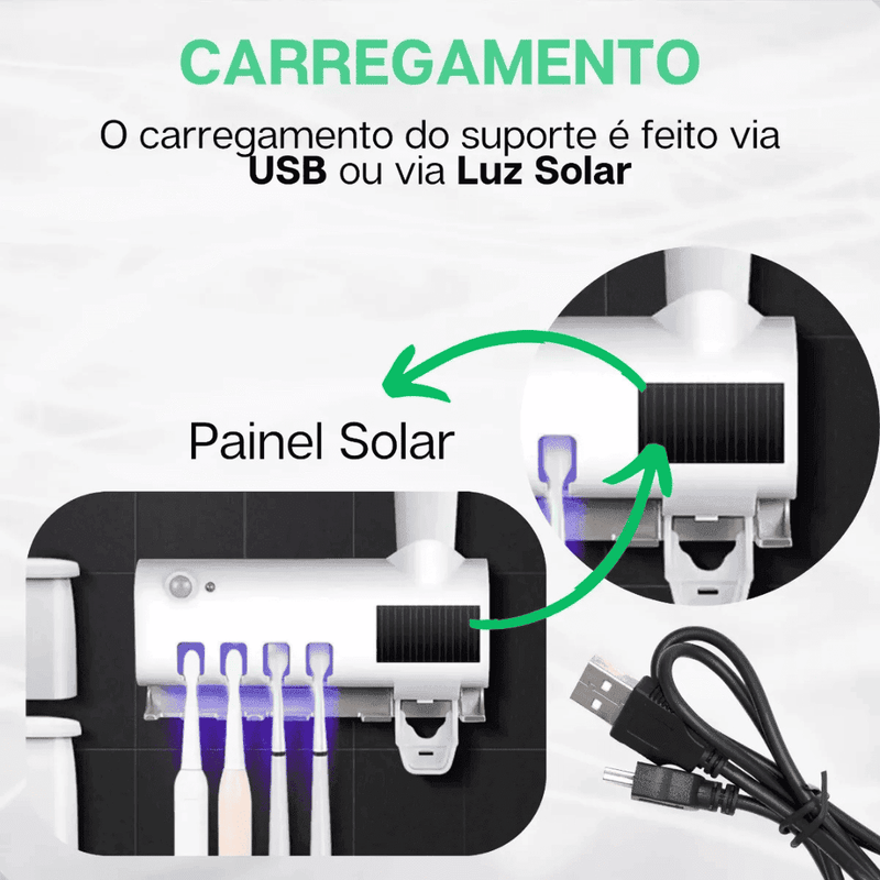 Esterilizador UV e Dispensador de Pasta
