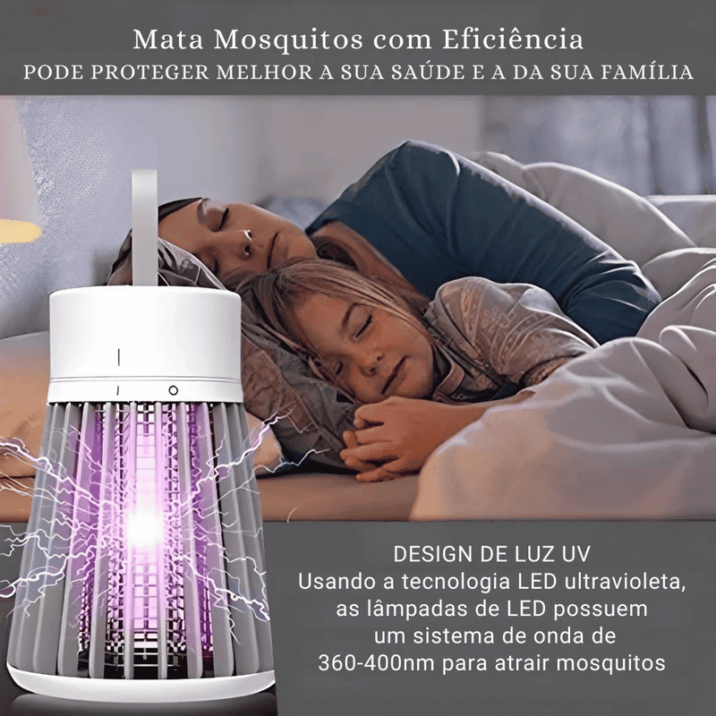 Luminária Mata Mosquito Repelente LED UV