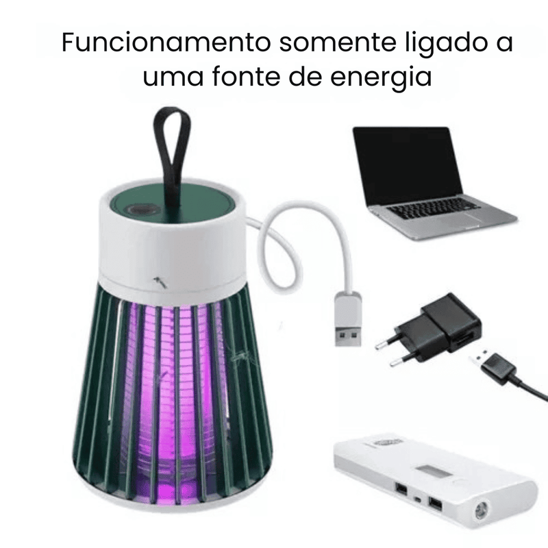 Luminária Mata Mosquito Repelente LED UV