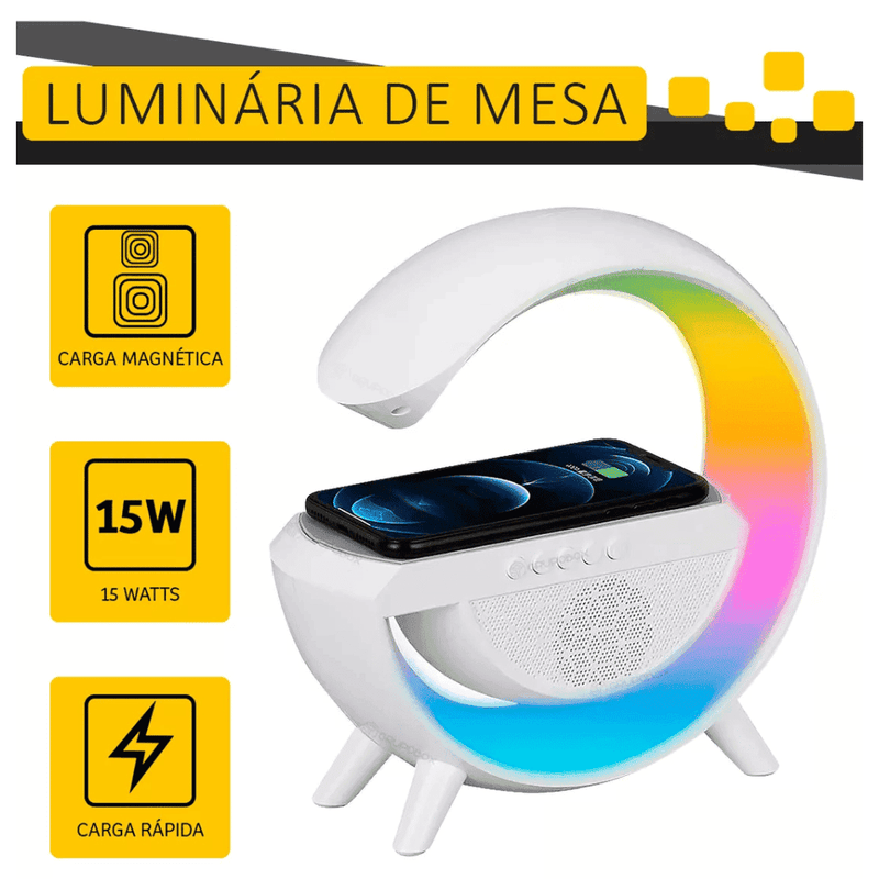 Luminária Multifuncional Carregador