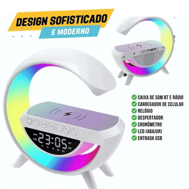 Luminária Multifuncional Carregador