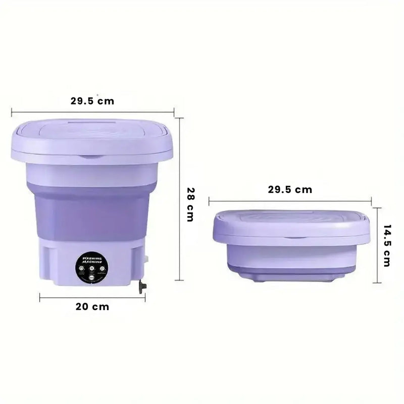 Mini Máquina de Lavar Roupa Dobrável TurboClean 11 Litros