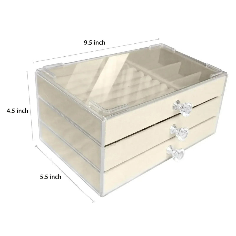 Organizador de Jóias Acrílico 3 Camadas
