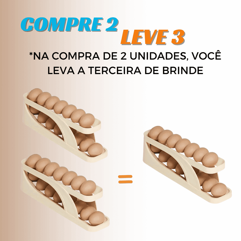 Porta Ovos de Rolagem Automática (COMPRE 2 LEVE 3)