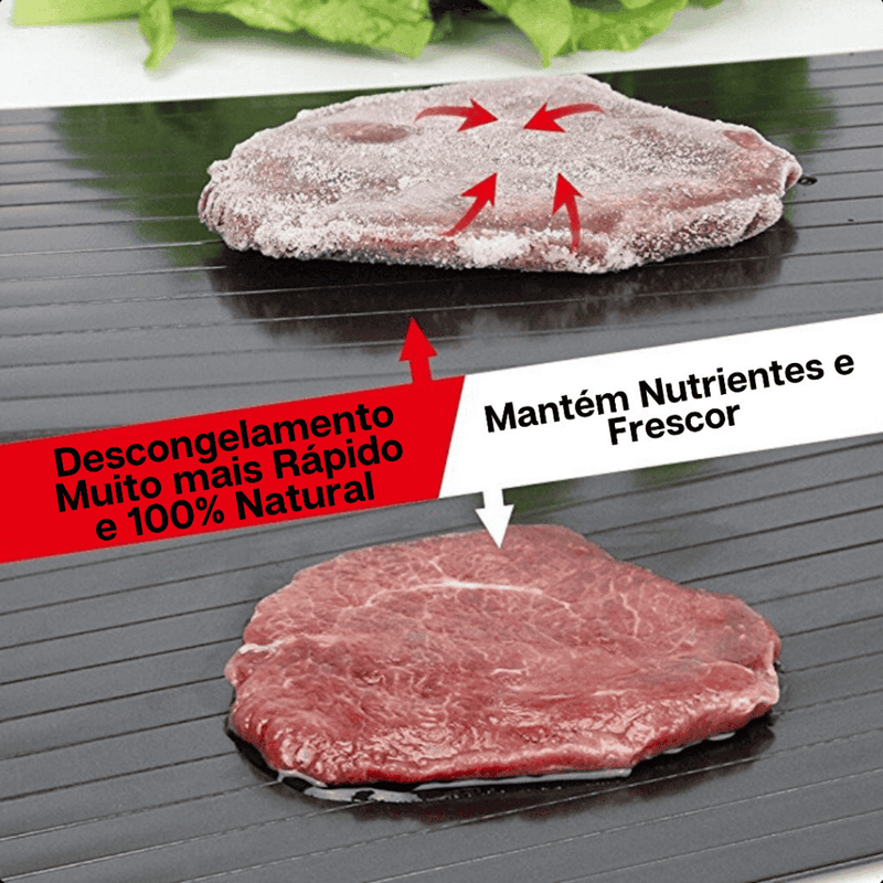 Tábua Para Descongelar Carnes e Alimentos Mágica Inteligente